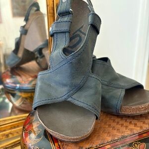 OTBT El Paso Blue Wedge Heel Sandal 6m